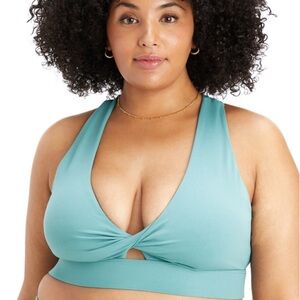 Oasis Twist Sports Bra- ARCTIC WAVE -3X